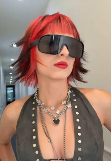 CYBERPUNK CORE #fyp #foryoupageofficiall #wolfcut #redhair #cyberpunk
