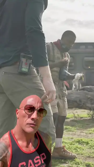 IT’S JUMANJI DAY! 🤳🏾 Join me, @Karen Gillan, @Jack Black and my dickhead son…