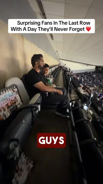 @Omar Raja surprised these Spurs fans sitting in the last row with courtside ac…