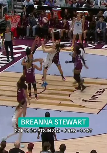 Running through the 6️⃣… @Breanna Stewart for MVP 🍷 #nyliberty #breannastewart…