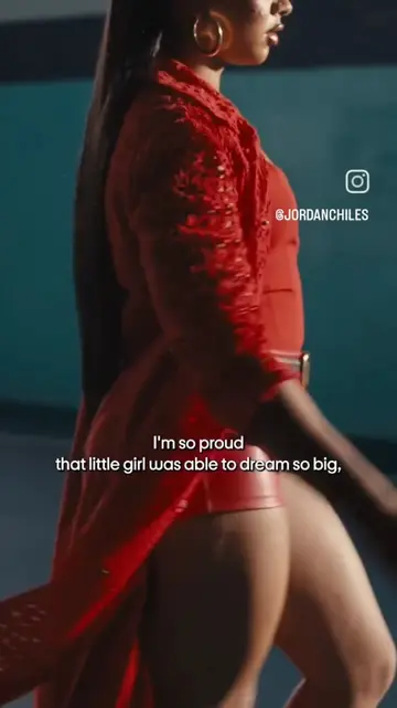 Custom red leather shorts and tailoring for @Baby Jo #jordanchiles X @TJ Maxx X…