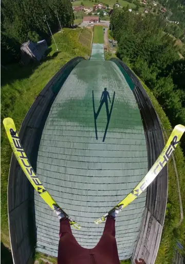 Training for winter with @Anthony Robert ⛷️ #gopro #pov #ski #skijump