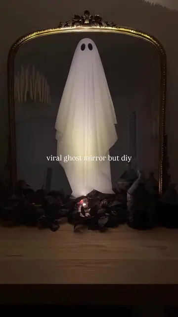 When DIY turns haunted ✨ Shop this DIY ghost mirror kit at the link in bio #ama…