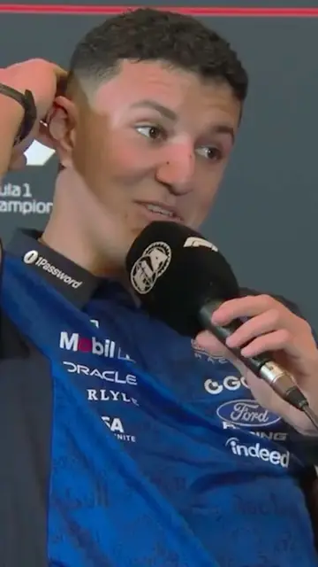 Isack Hadjar's nonchalant response to resigning with Red Bull 😂 #f1