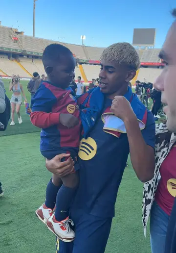 @Lamine Yamal's little bro. 🥹😍 #ELCLÁSICO #DesenlaceLALIGA #LALIGAEASPORTS #I…