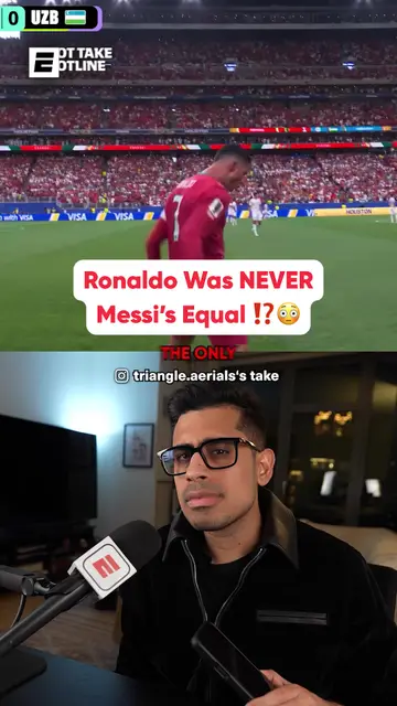 Was Cristiano Ronaldo never equal to Messi?