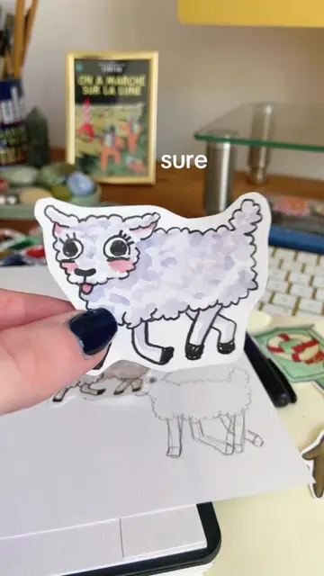 just trying to relax and draw something cute #lamb