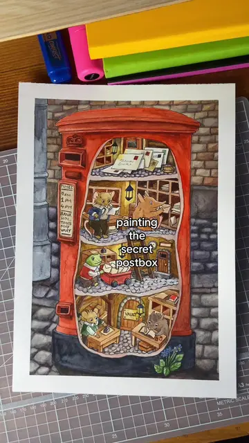 The Secret Postbox 🐁📮 what if there was a tiny mail room hidden inside an ord…