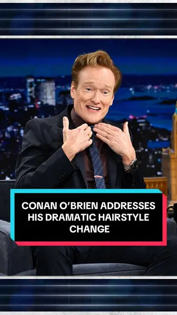 Conan O’Brien (@Team Coco) addresses his dramatic hairstyle change 😭 #FallonTo…