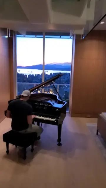 My penthouse + piano = paradise #vancouver #canada #penthouse #fyp