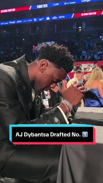 AJ Dybantsa drafted 1st overall by the @Washington Wizards 🏀 #NBADraft #NBA #B…