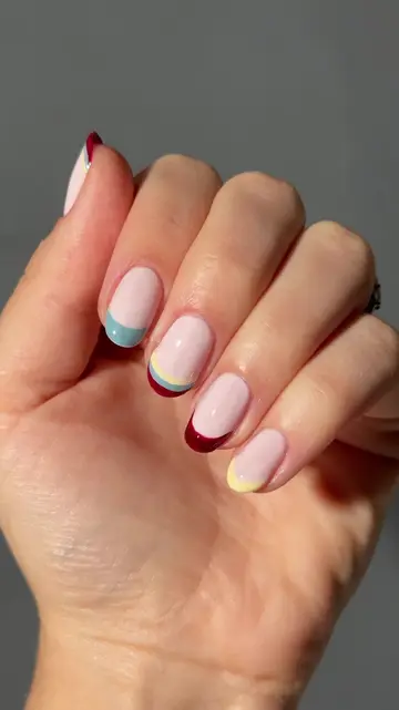 French with a striped twist. Shades: Atelier At The Bay Gala-Vanting First View…