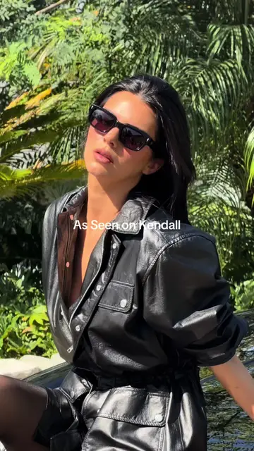 As Seen on Kendall. The Paper Leather Safari Jacket, crafted in supple leather…