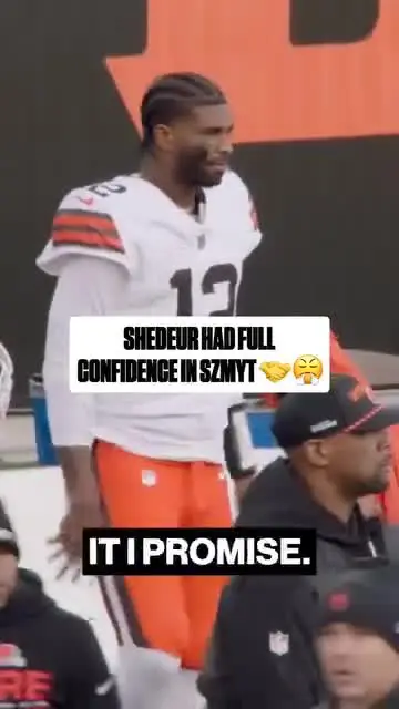Shedeur knew he could trust Andre Szmyt 💪 📹: Clevland Browns #UFLtoNFL