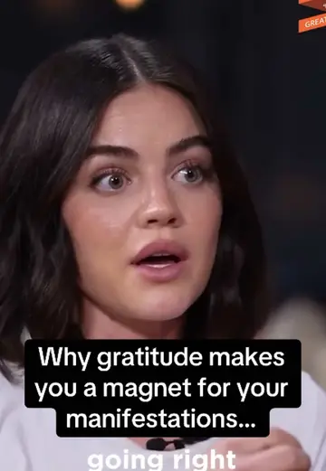 Why gratitude makes you a MAGNET for your manifestations 💫 Lucy Hale explains…