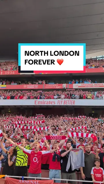 Emirates Stadium at full volume 🔊 #arsenal #northlondonforever