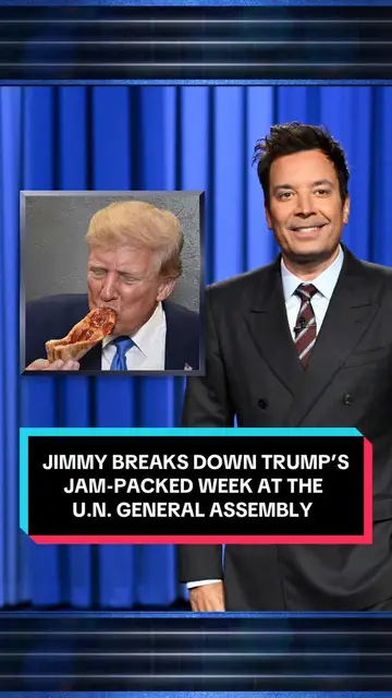 Jimmy breaks down Trump’s jam-packed week at the U.N. General Assembly. #Fallon…