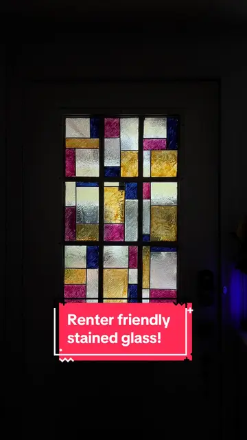 Needed some privacy for my front door and decided to use Gallery Glass paint! I…