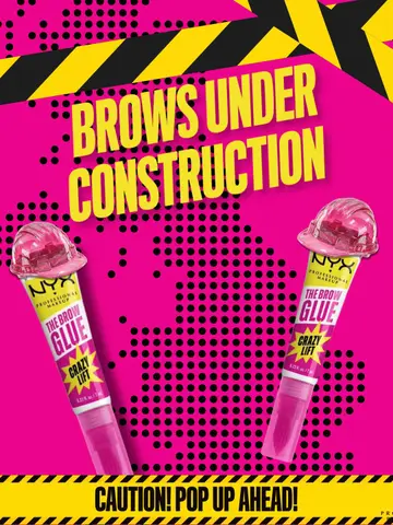 Construction brows from tomorrow!? We’re bringing Brow Glue Crazy Lift, games,…