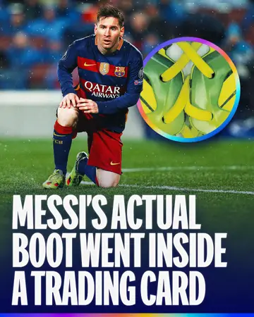Messi’s actual match-worn boot has gone inside this one-of-a-kind autographed t…