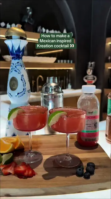 New drink idea 💡 try this Mexican inspired watermelon Kreation cocktail at home