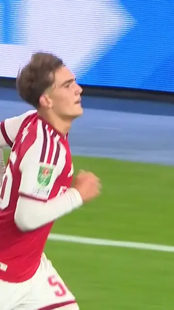 Dizzying Dowman 😵‍💫 #arsenal #carabaocup #maxdowman