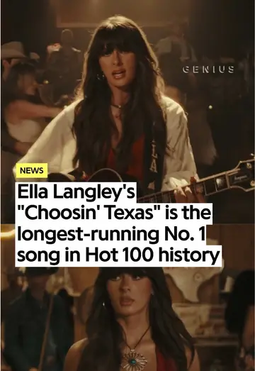 we're all "choosin' texas" 🤠 congrats to @Ella Langley 👏 her smash hit song h…