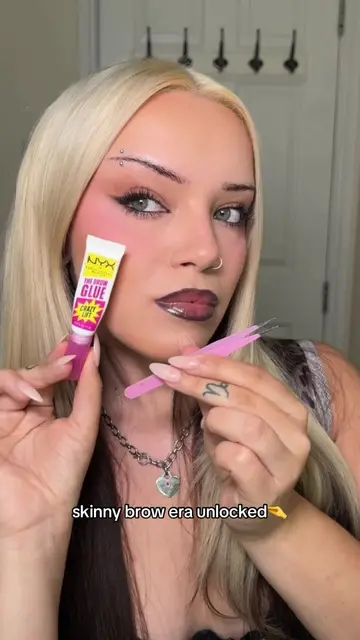 brow game straight from the archives, iykyk😏 #nyxcosmetics #crazyliftbrowglue…