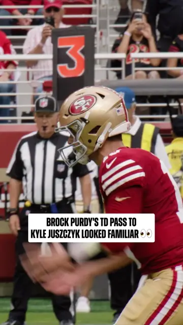 td pass no. 1 vs td pass no. 89 😮 #nfl #brockpurdy #kylejuszczyk #sanfrancisco…