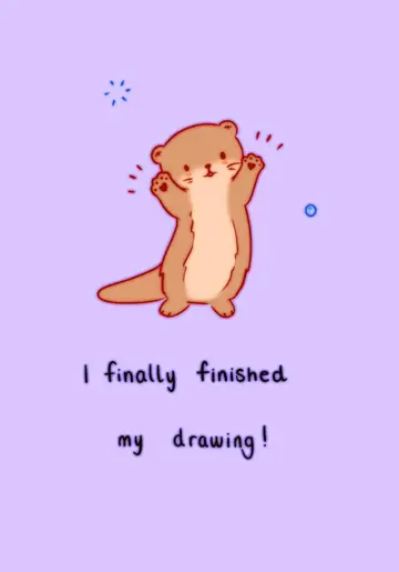 ᯓ★ Meet…. Bubbles!! 🫧 My little Otter mascot (fun fact, they are one of my fav…