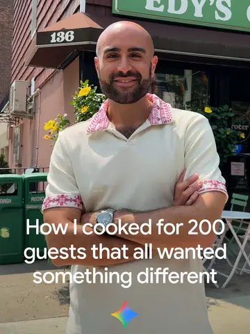 Let him cook. Use Gemini to scale family recipes for 200 guests with complex di…