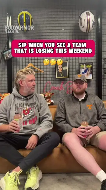 Sip when you see a team that’s losing this weekend? 🤔