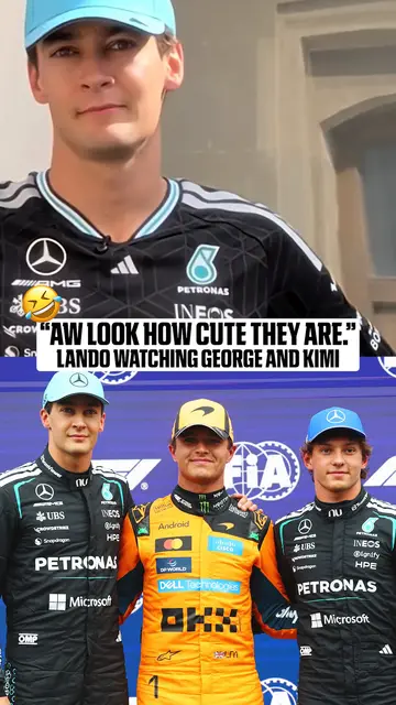 #LandoNorris caught George and Kimi in the paddock 😭 (via lando/IG) #f1 #mclar…
