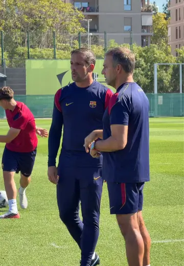 Flick 🤝 Belletti #fcbarcelona #barçaontiktok