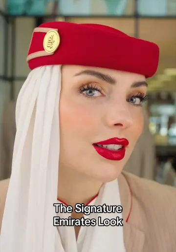 How to get the iconic Emirates Cabin Crew look, step by step. 💅 #Emirates #Cab…