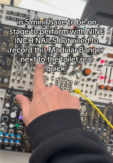 Bangers everywhere I go 💀#boysnoize #modularsynth #nineichnails #techno #toilet