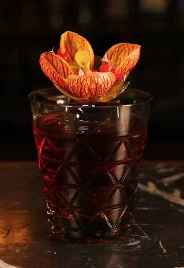 Cocktails defined by contrast and unexpected combinations at Mi Shang Prada Ron…