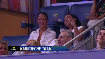 Jumbotron sis!! @Karrueche Tran #usopen #jumbotron