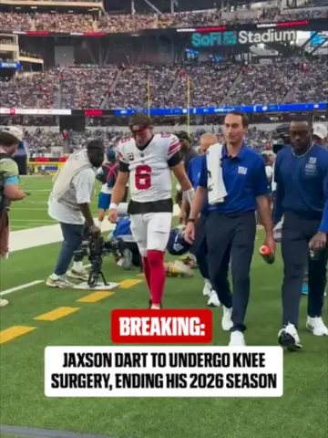 #Giants QB #JaxsonDart suffered damage to his MCL, PCL and meniscus, with the m…