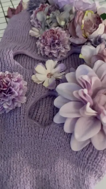 Your favorite new accessory!! Shop www.couturenoir.com customized floral ski ma…