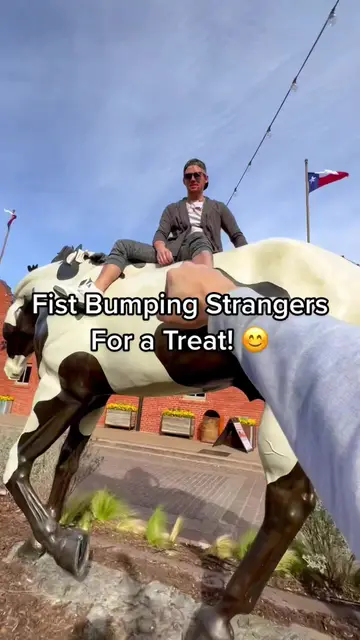 The last one 🤣 #fistbump #prank #eastereggs #stockyards #vibecheck