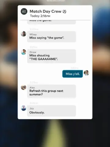 The final whistle blew, but the group chat lives on. Care for the memories. Kee…