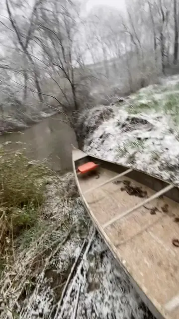 Meanwhile in the Midwest… #fyp #blpkosher #canoe #creek #flood #fypシ #ww