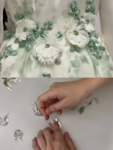Look 21 « Chrysalide » and 37 « Libellule » from the #DiorCouture Fall Winter 2…