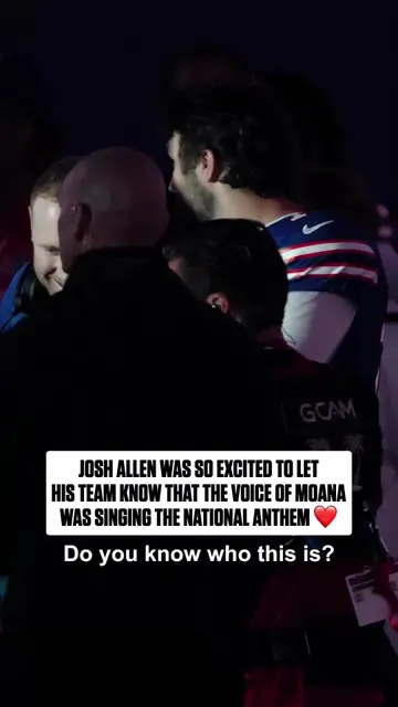 #joshallen was pumped to hear #auliicravalho sing 🎶 #nfl #buffalobills