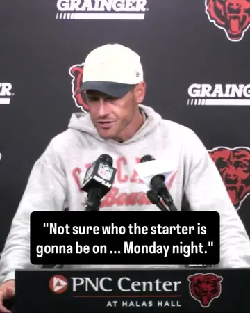 #Bears HC Ben Johnson gives an update on the #QB situation in Chicago, Case Kee…