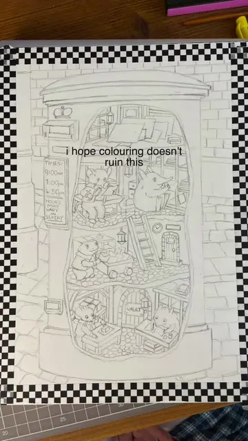i hope colouring doesn’t ruin this- #sketch #colouring #watercolour #tinyworlds