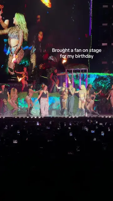 Brought a fan on stage for my birthday