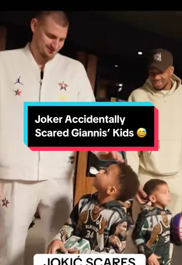 Giannis’ kids were not ready for Jokić 😭 #NBA #basketball #NikolaJokic #Giannis