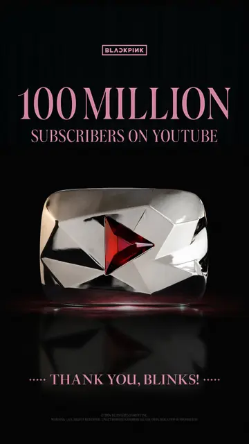 #BLACKPINK #블랙핑크 #100MILLION #YOUTUBE #YG